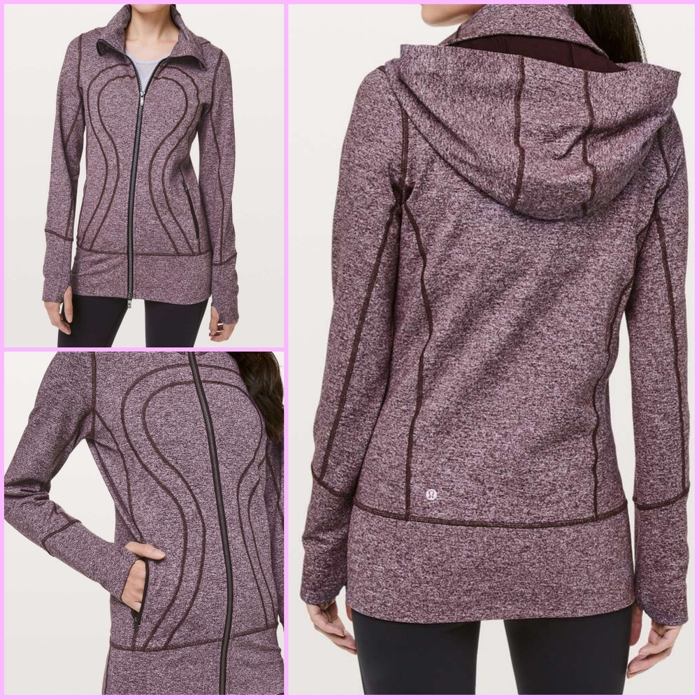 Lululemon Stride Jacket II - Heathered Black Cherry - Picture 6 of 6